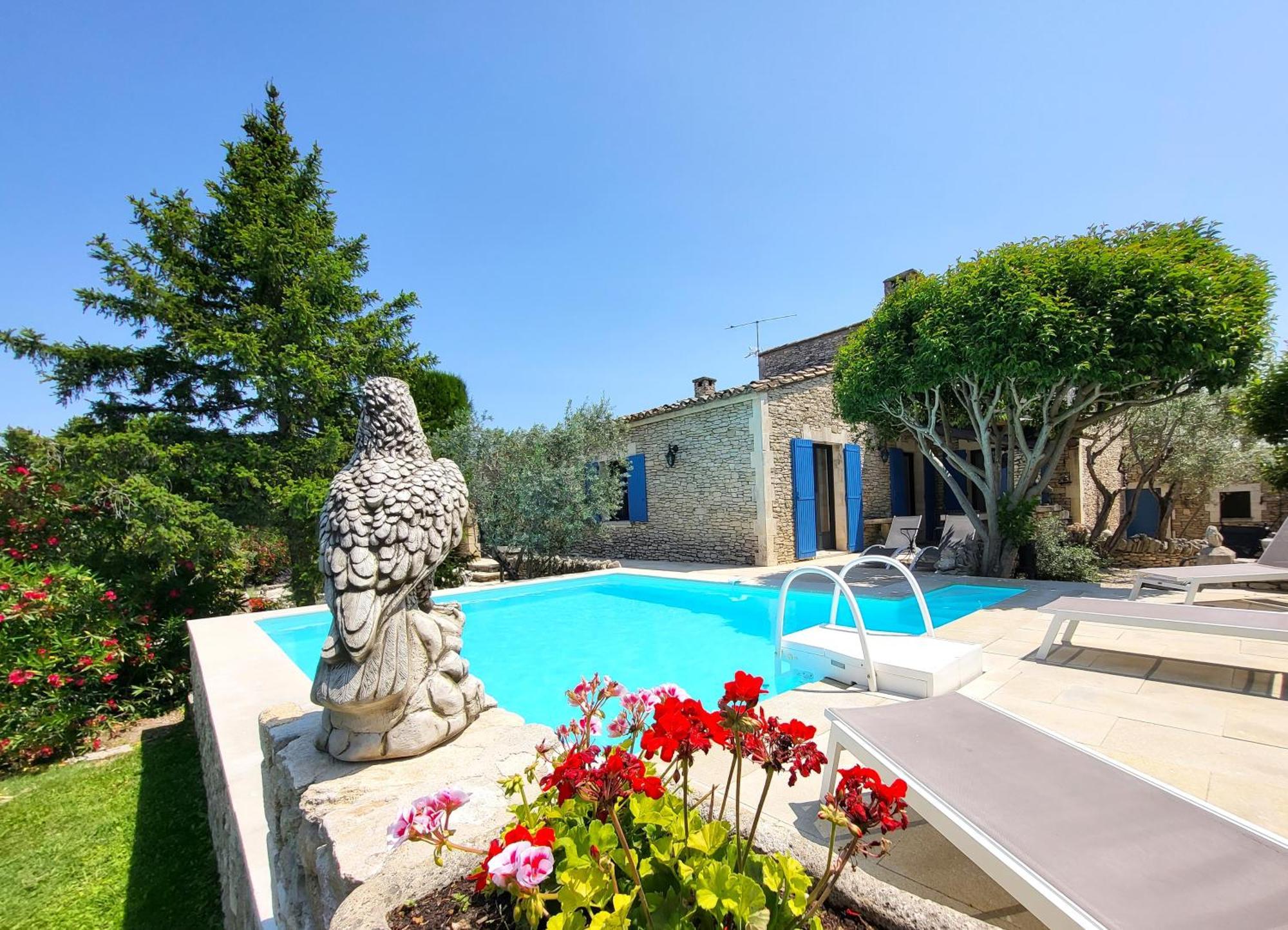 La Massette du Cheval Blanc Villa de caractère en pierre sèche LʼIsle-sur-la-Sorgue Esterno foto
